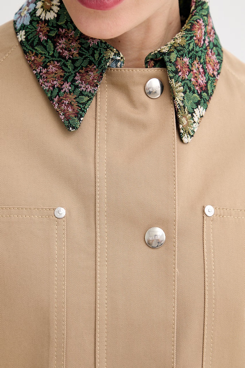 MSGM krátká bunda dámská bavlněná (obrázek 6)