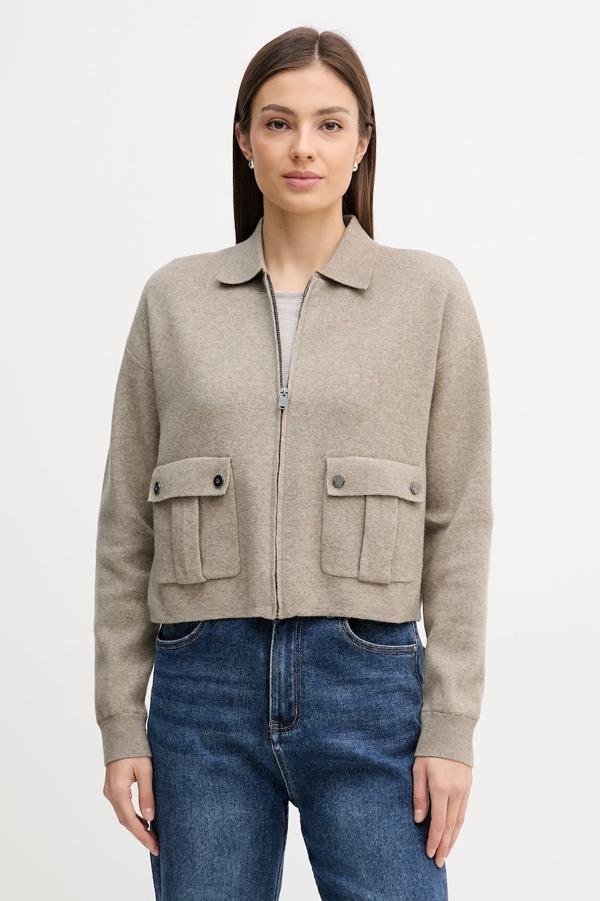 Dkny cardigan din amestec de lână