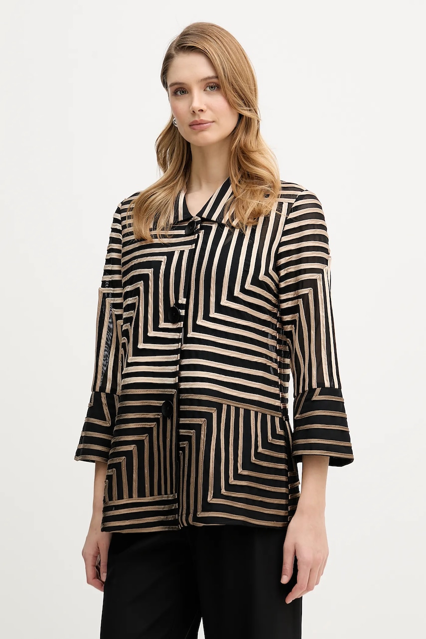 Joseph Ribkoff cămașă culoarea negru, cu guler clasic, regular, 261980