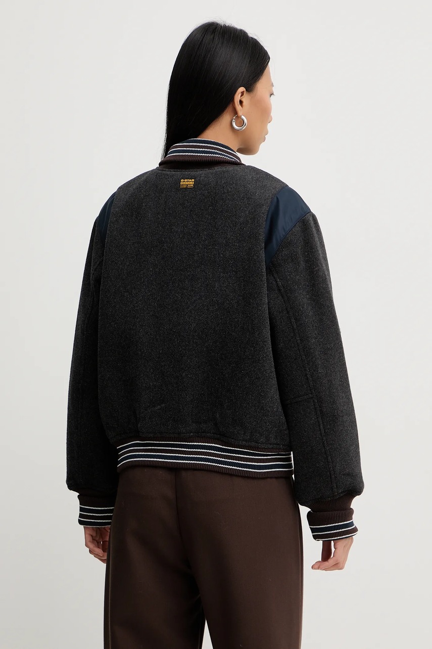 Bomber bunda s příměsí vlny G-Star Cropped Bomber (obrázek 3)