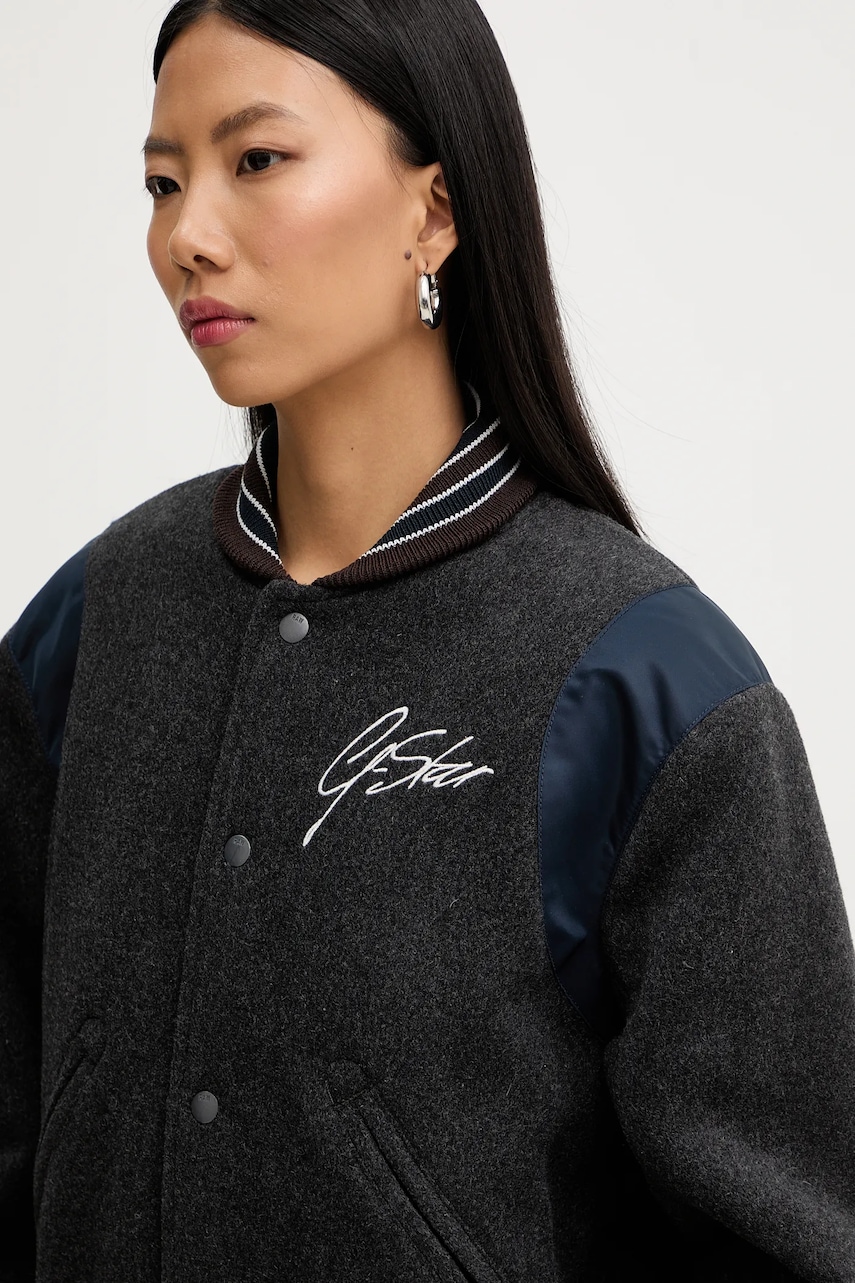 Bomber bunda s prímesou vlny G-Star Cropped Bomber