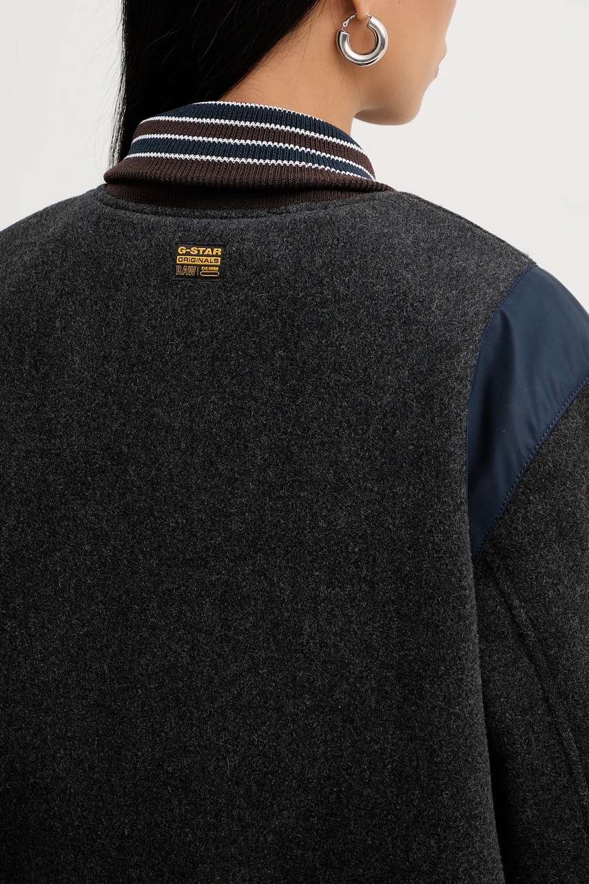 Bomber bunda s příměsí vlny G-Star Cropped Bomber (obrázek 6)