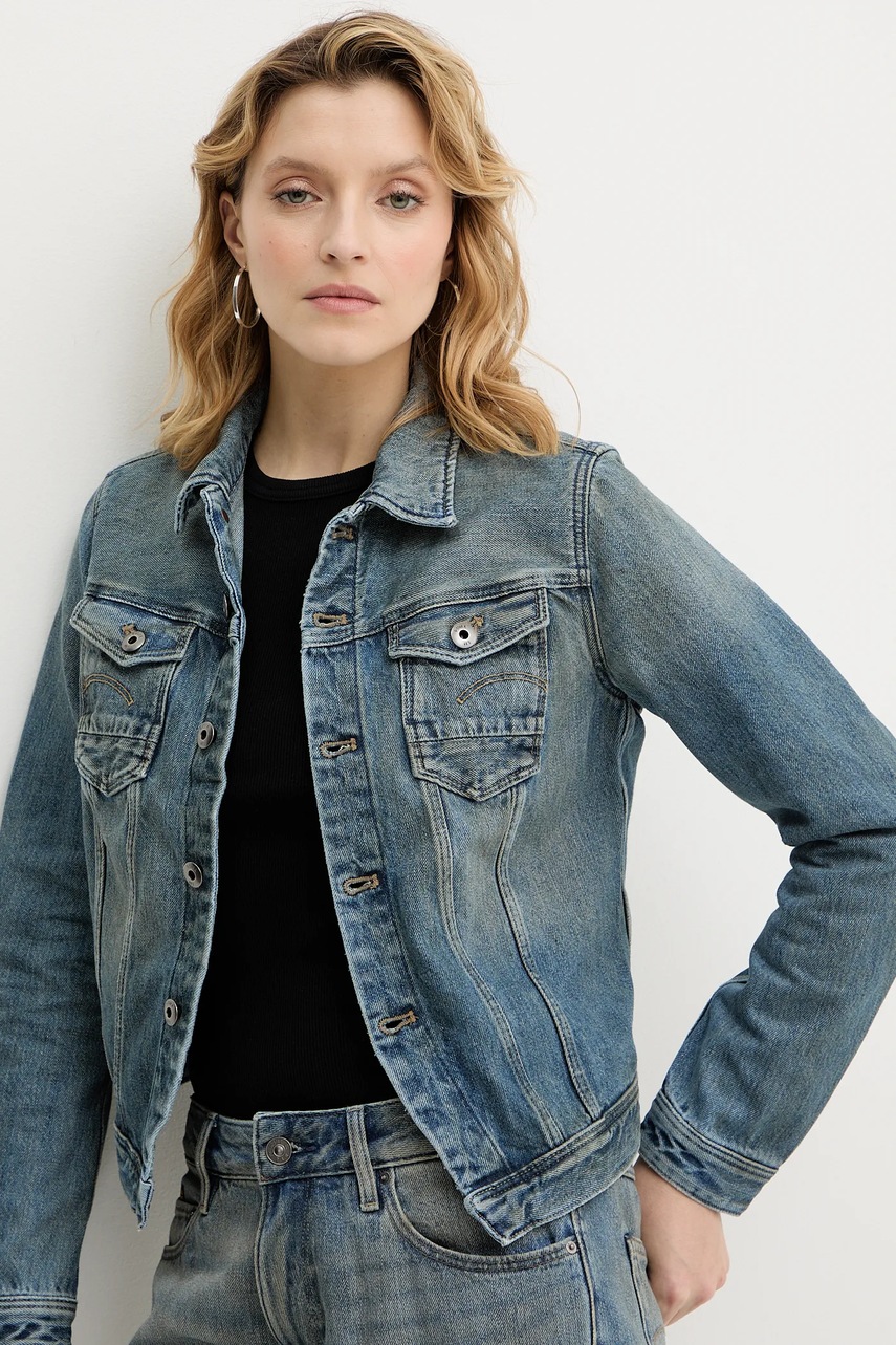 Džínová bunda G-Star Pitched hem slim (obrázek 4)