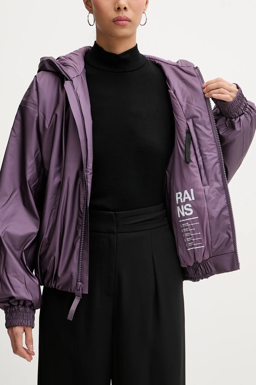 Nepromokavá bunda Rains 17290 Lohja Bomber Jacket W3T1 (obrázek 6)