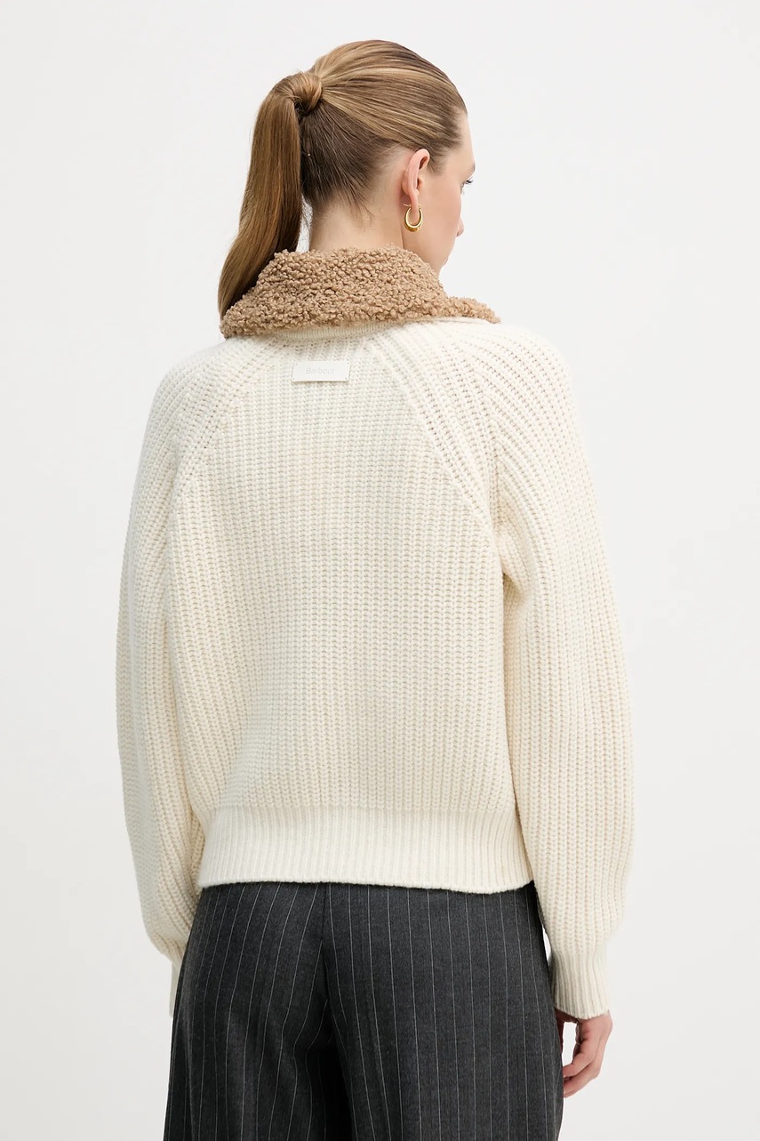 Kardigan s příměsí vlny Barbour Marla (obrázek 3)