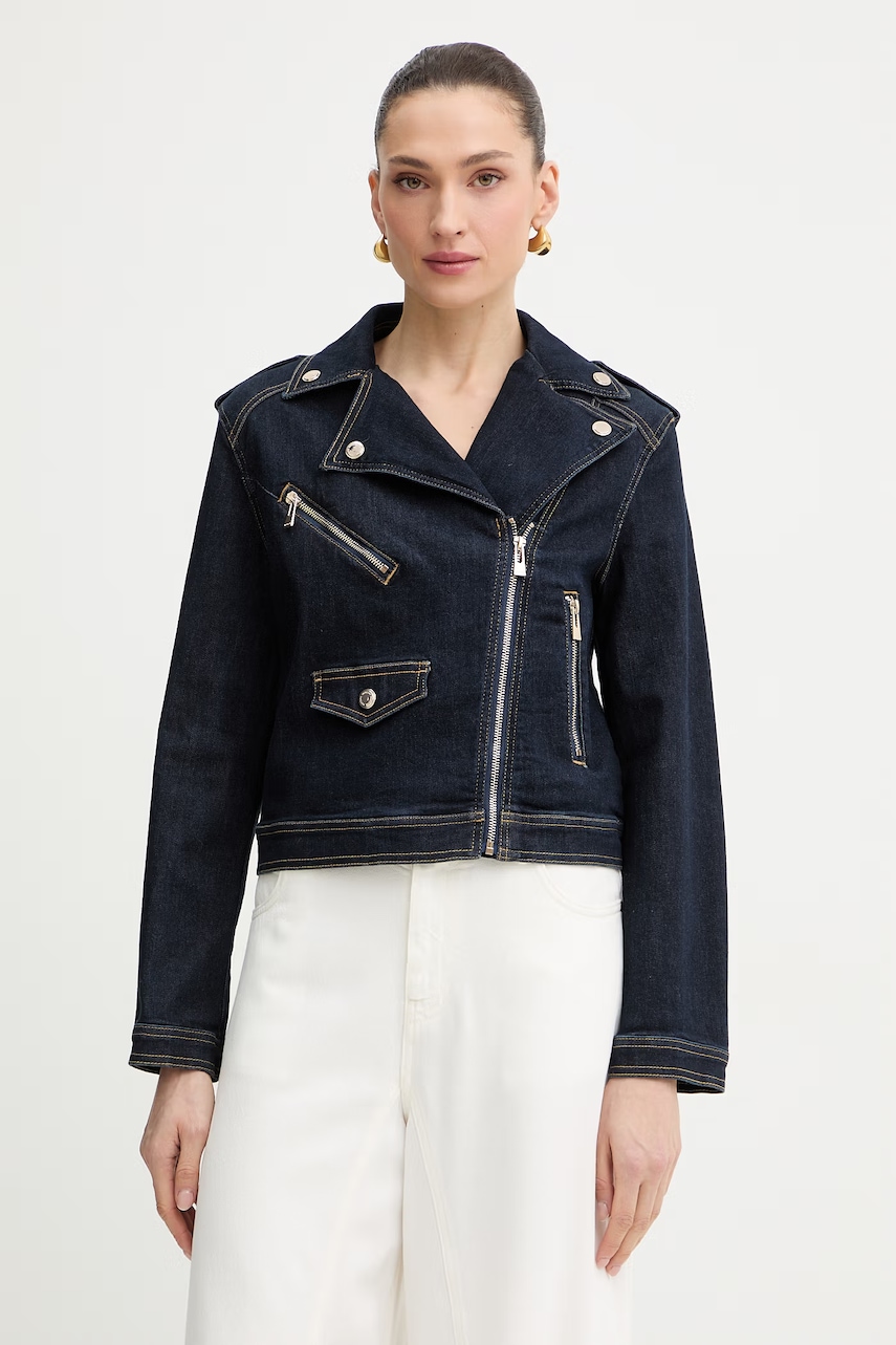 Morgan Geacă de biker pentru femei din denim