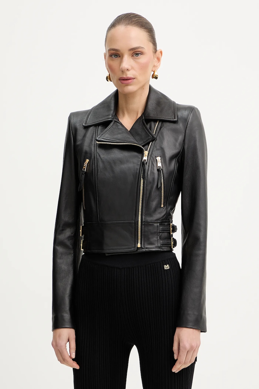 Elisabetta Franchi geacă ramones de piele