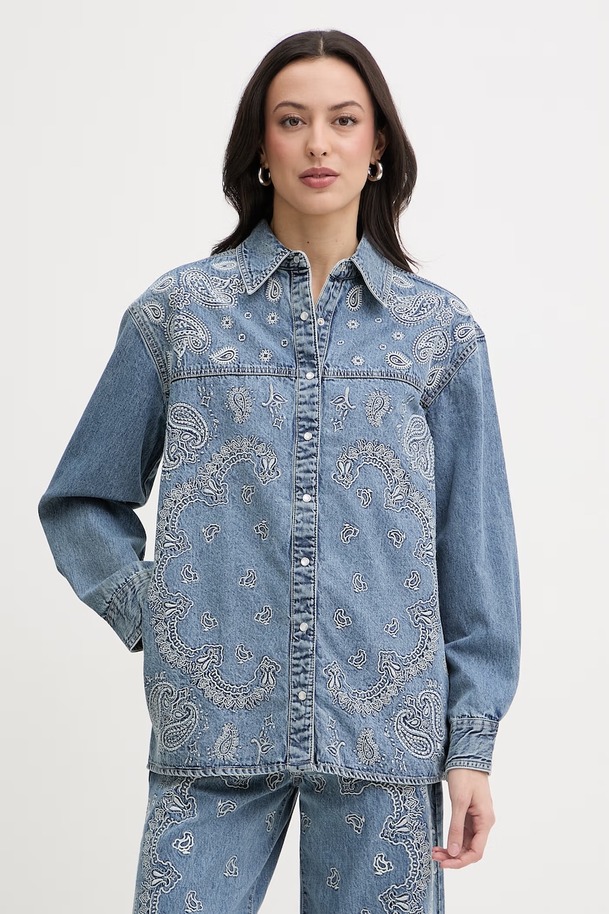 Liu Jo cămașă pentru femei, din denim