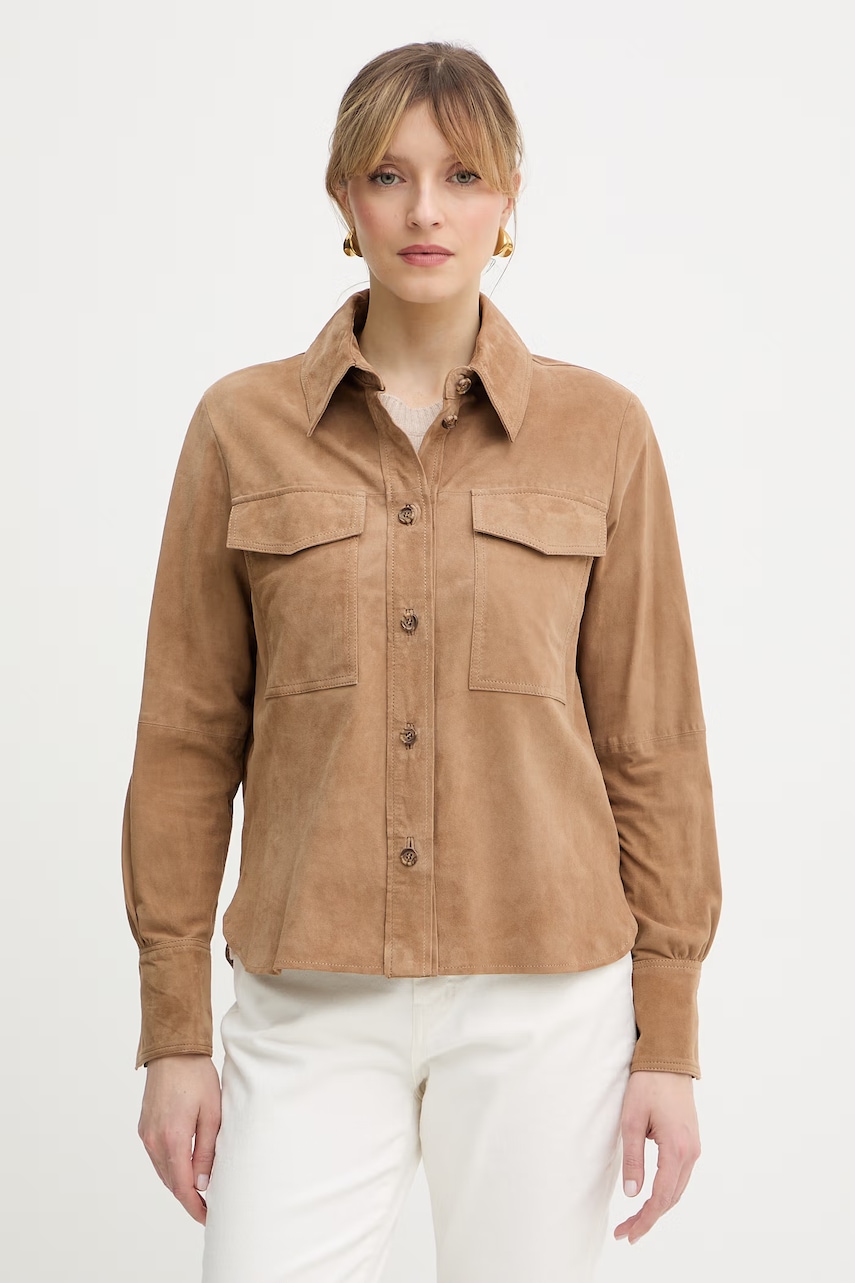 Marella geacă din piele întoarsă APOGEO