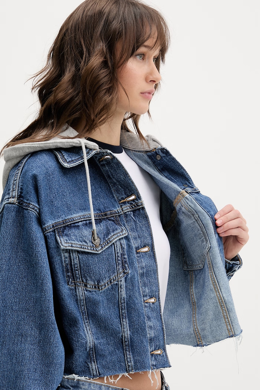 Rifľová bunda Guess Jeans