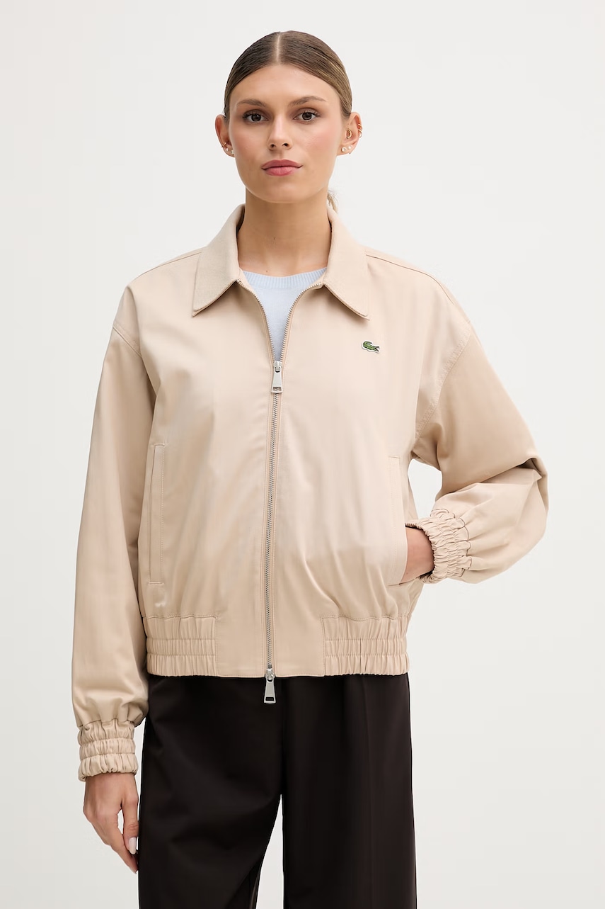Lacoste Κοντό μπουφάν Ανδρικό βαμβακερό με ελαστάν