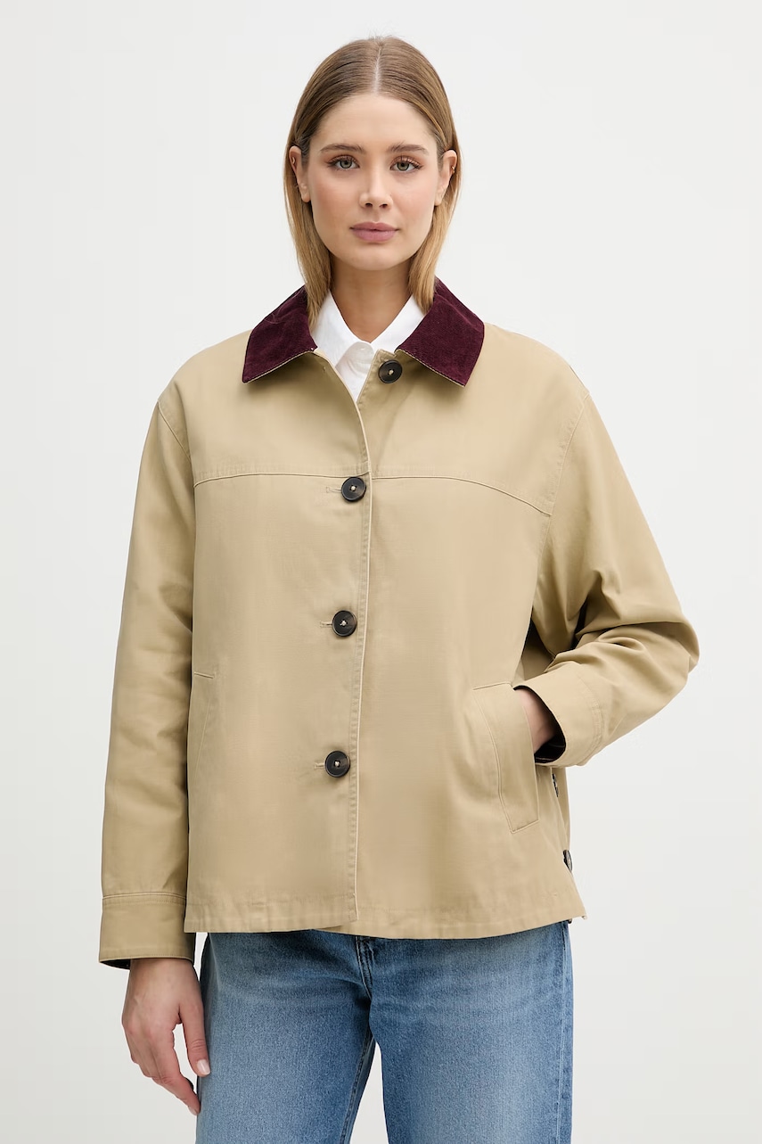 United Colors of Benetton geacă de tranziție pentru femei, din bumbac