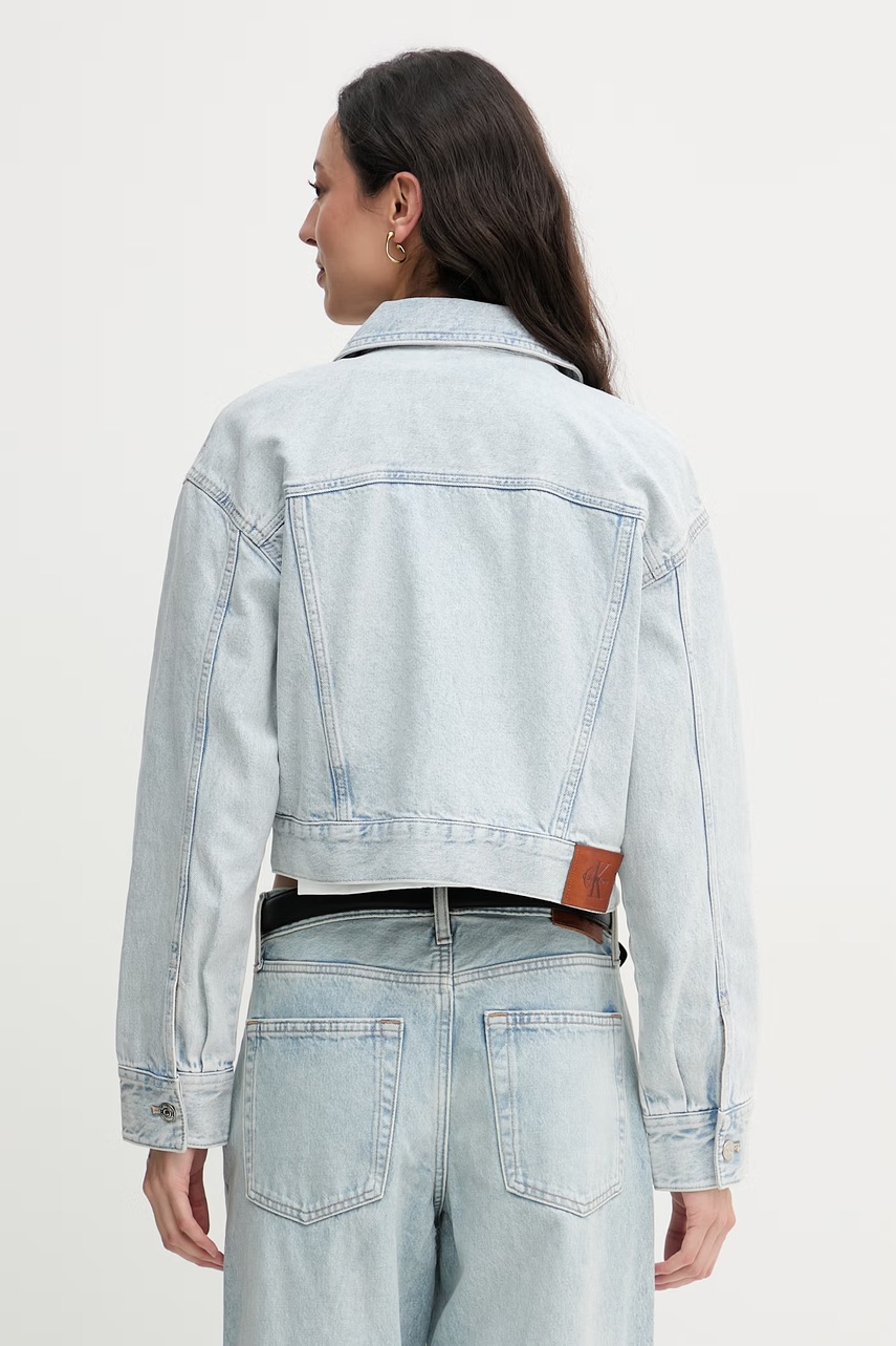 Calvin Klein Jeans krátka bunda dámska rifľová