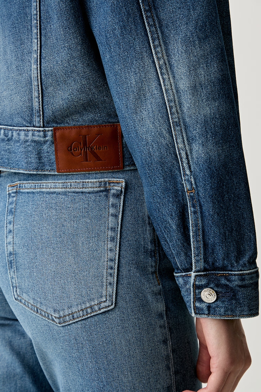 Calvin Klein Jeans džínsová bunda dámska bavlnená