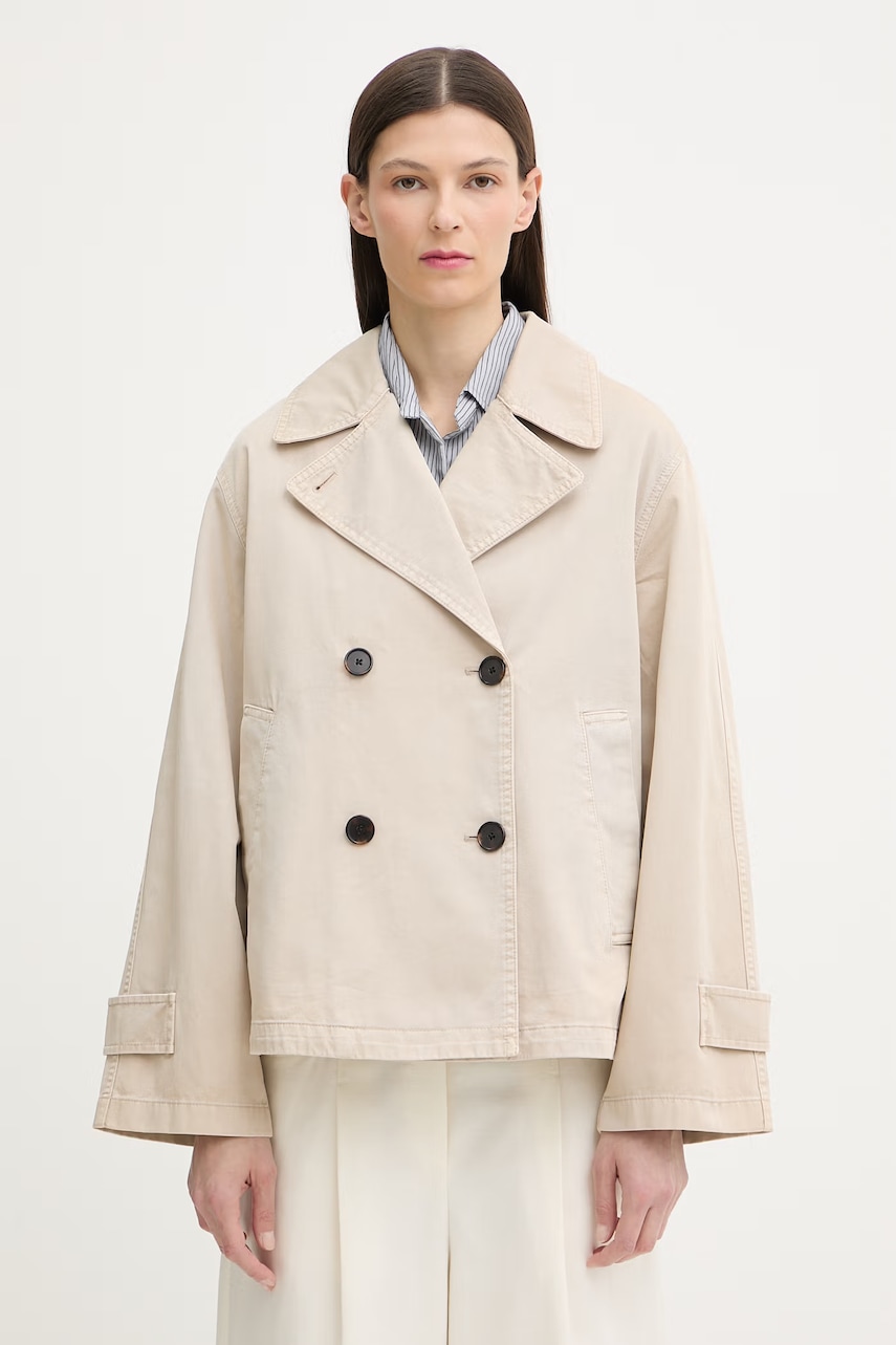 Marc O'Polo trenci scurt pentru femei, din bumbac