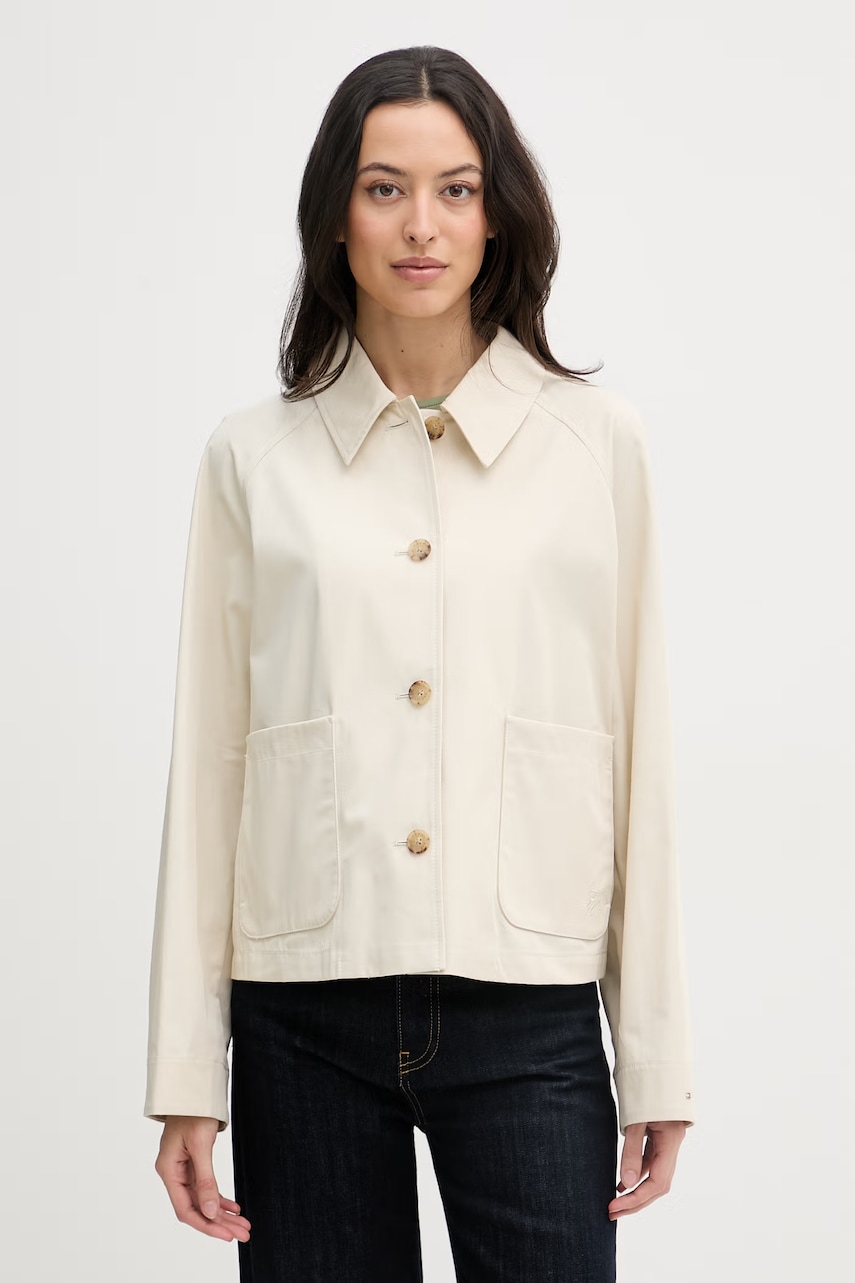 Tommy Hilfiger trenci scurt pentru femei, din bumbac