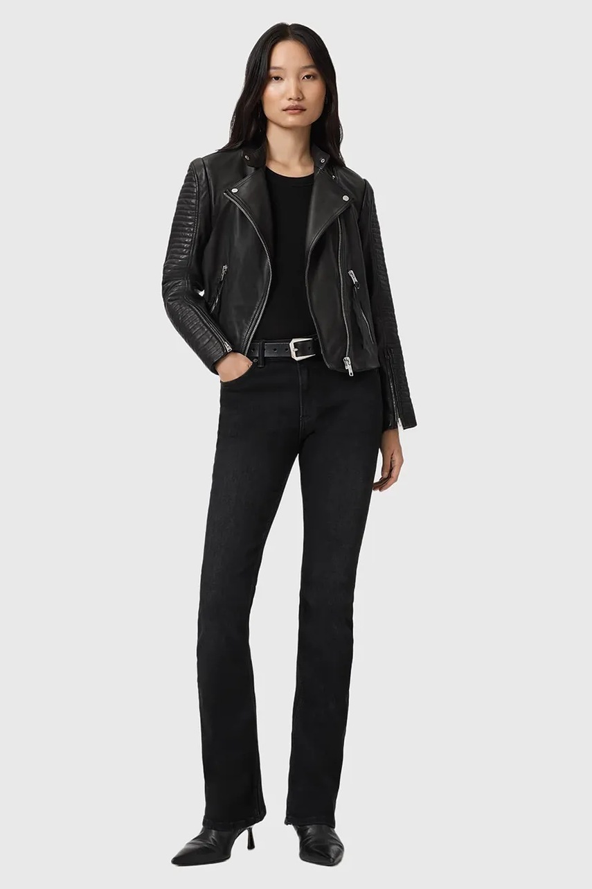 Kožený křivák AllSaints RAUL (obrázek 3)