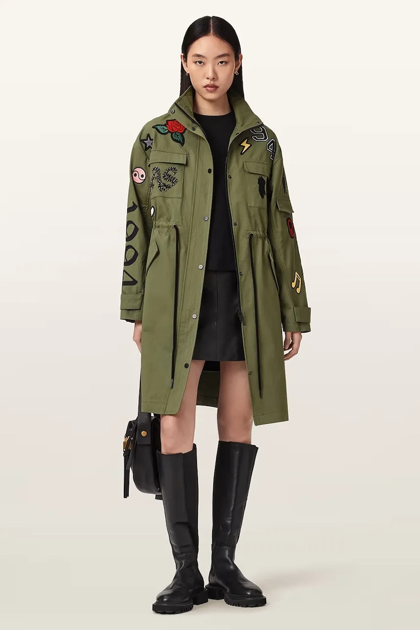 Bavlnená parka AllSaints ARIAA