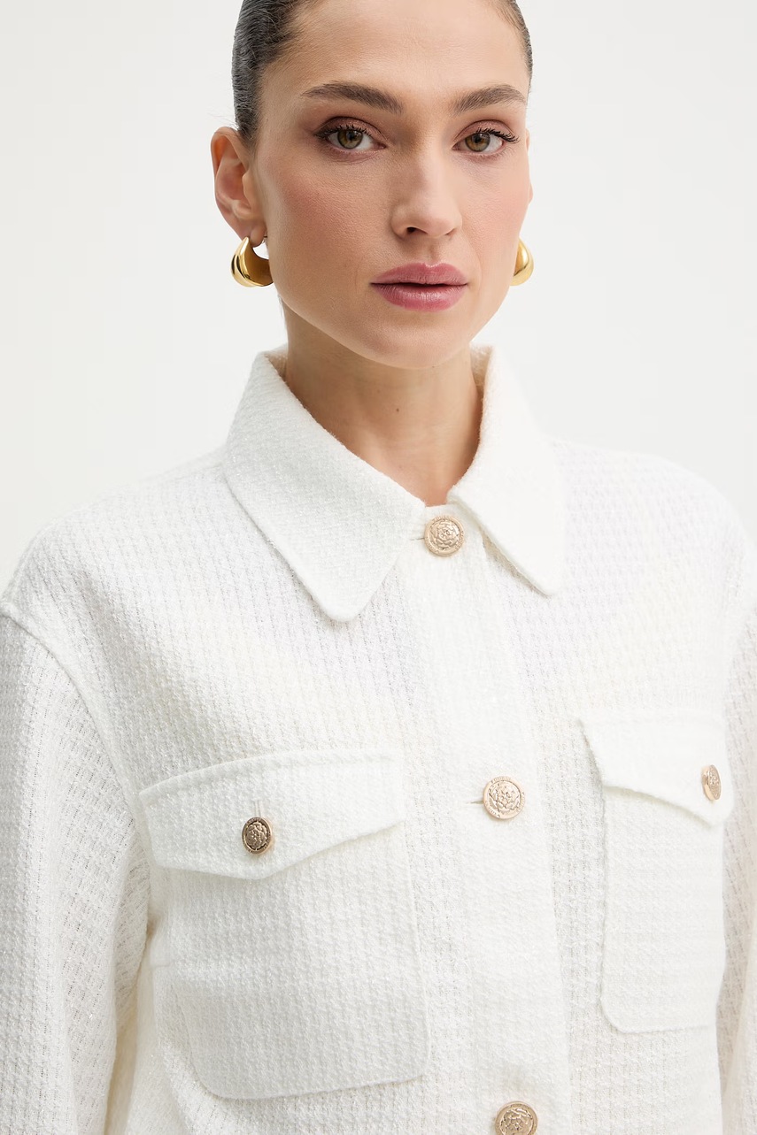 Guess košilová bunda dámská EULALIE (obrázek 4)