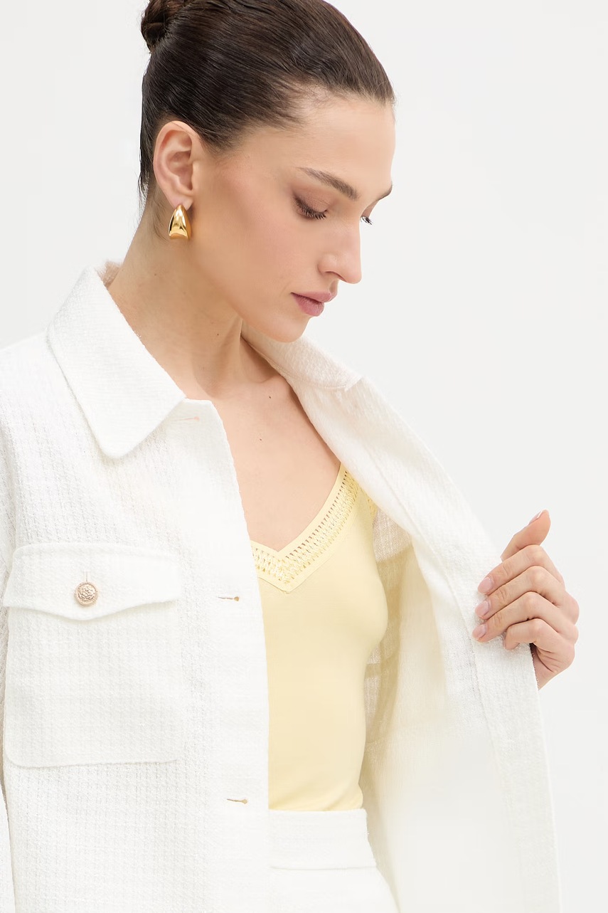 Guess košilová bunda dámská EULALIE (obrázek 6)