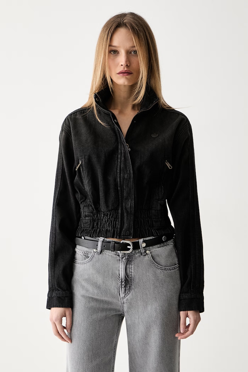 adidas Originals kurtka jeansowa damska bawełniana P ESS DENIM TT