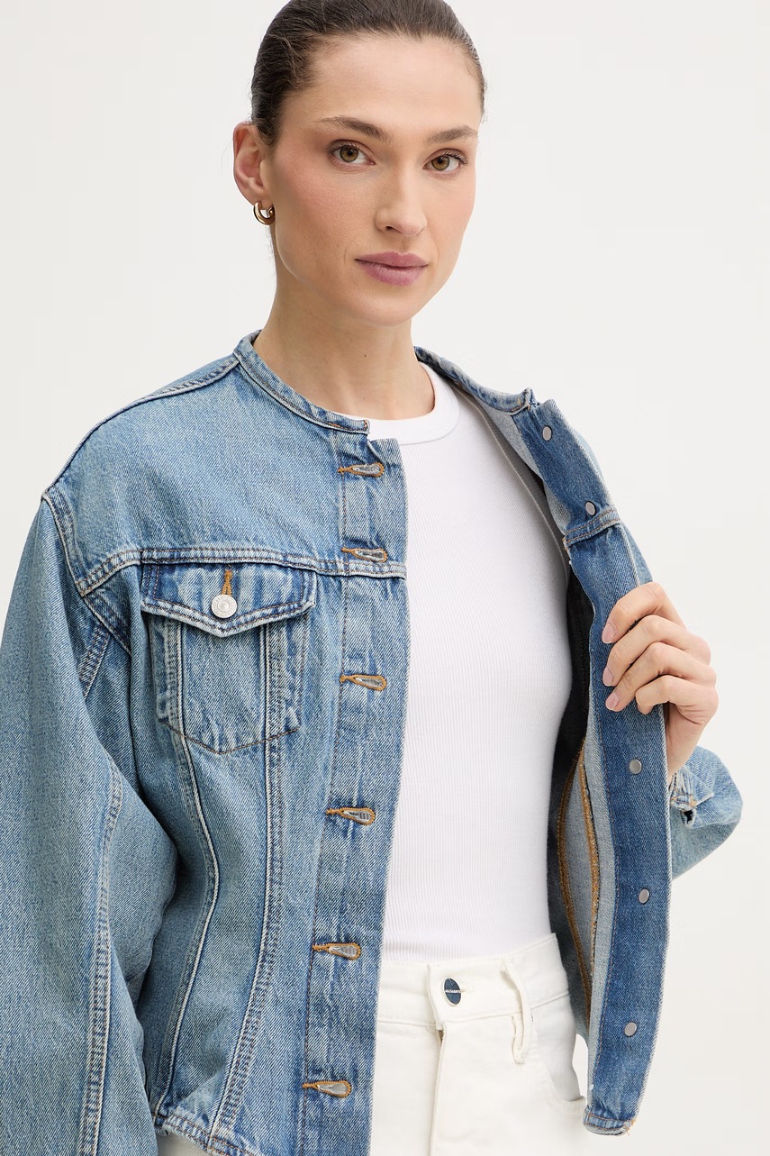 Levi's prechodná bunda dámska rifľová SCULPTED