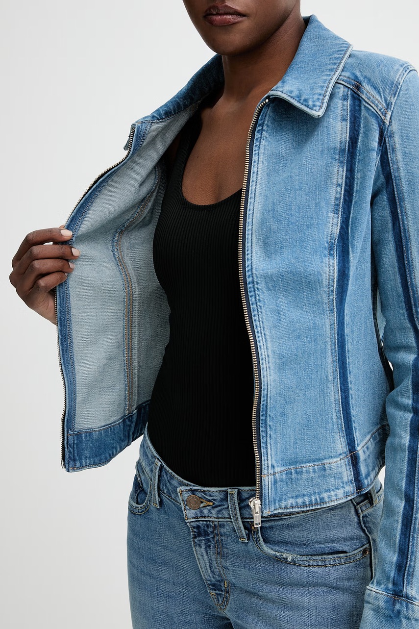 Džínová bunda Levi's SHADOW SEAMED SHAPED (obrázek 7)