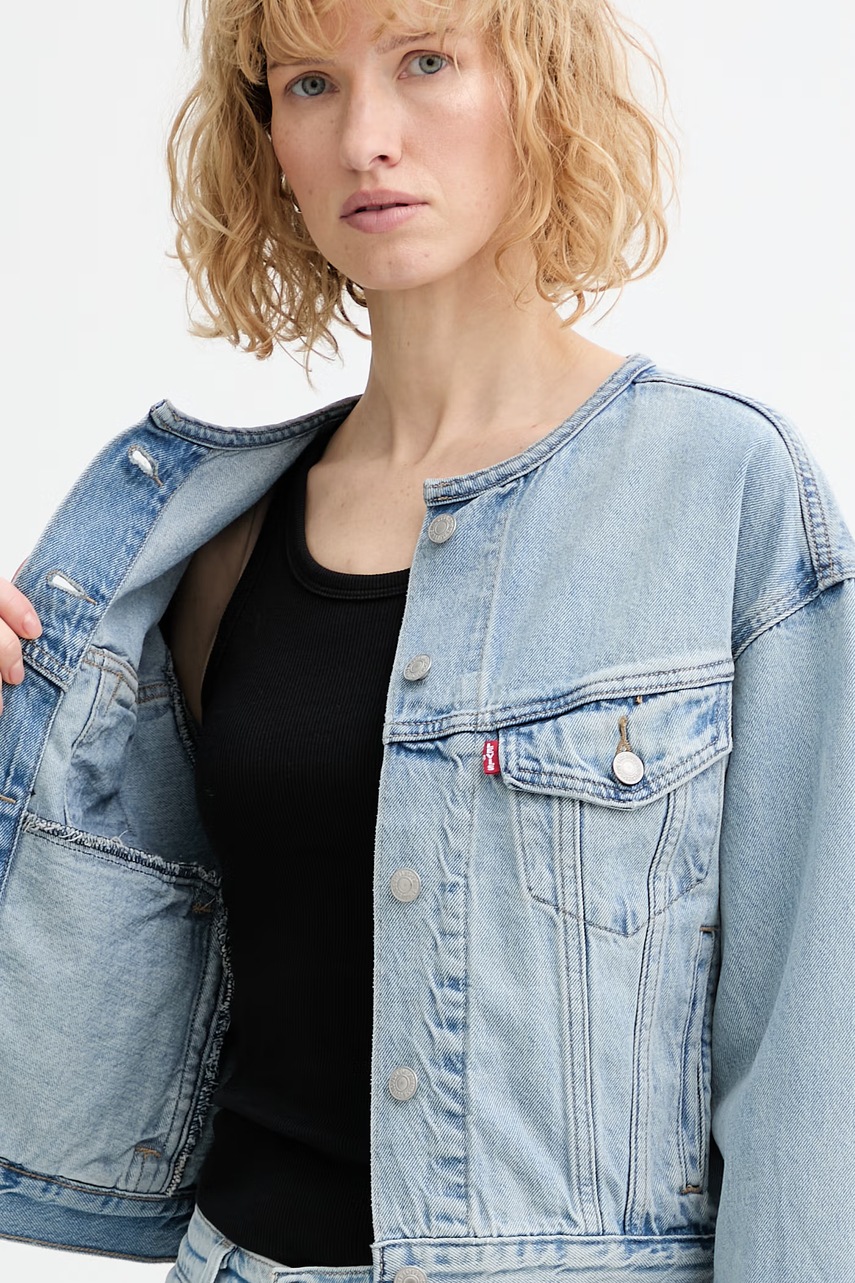 Džínová bunda Levi's COLLARLESS SHRUNKEN 90S (obrázek 6)