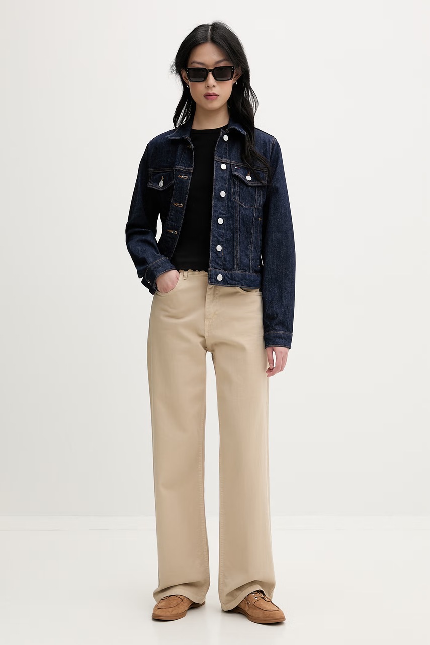 Tommy Jeans bunda dámska rifľová