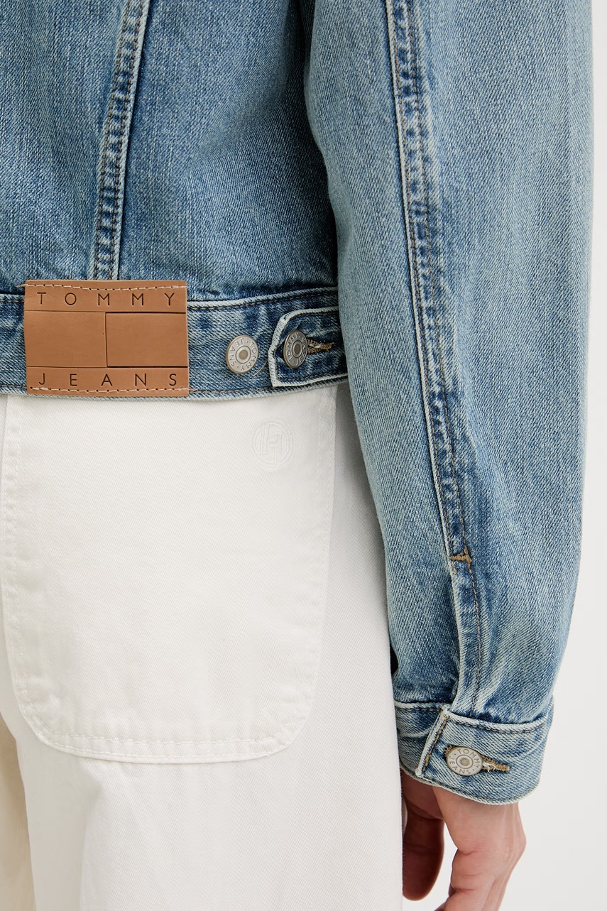 Tommy Jeans džínsová bunda dámska rifľová