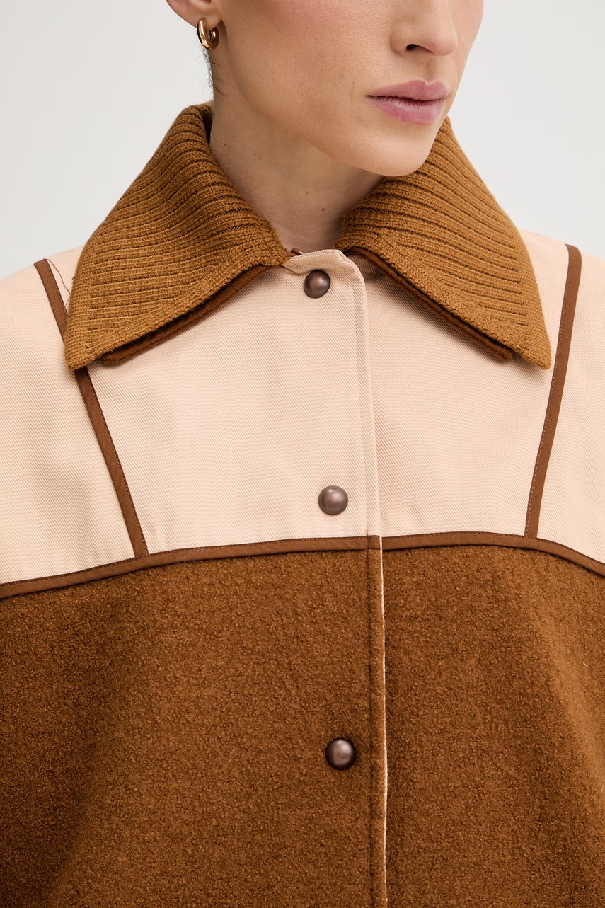 Sessun krátká bunda dámská s vlnou (obrázek 5)