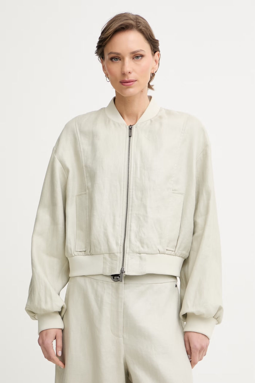 Armani Exchange geacă de tranziție femeiască din in