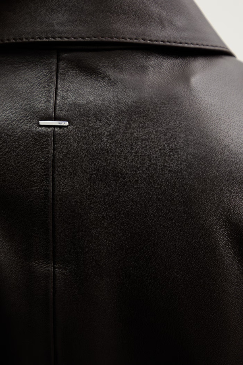 BOSS krátká dámská kožená bunda Sarcae (obrázek 5)