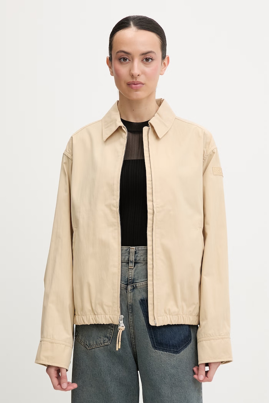 Napapijri jachetă scurtă de damă cu bumbac FRESNEL SHORT