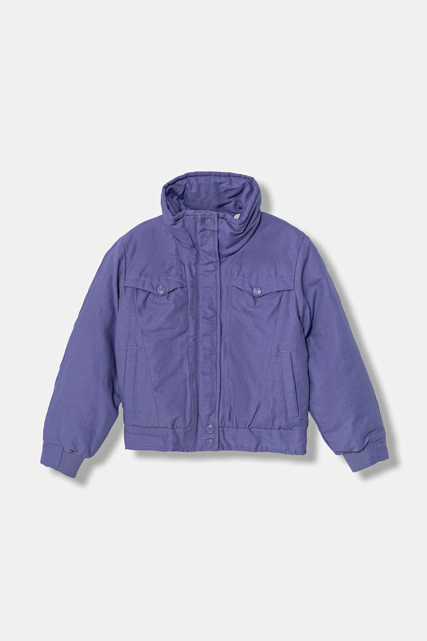 United Colors of Benetton geacă copii culoarea violet, 2MDJCN06R