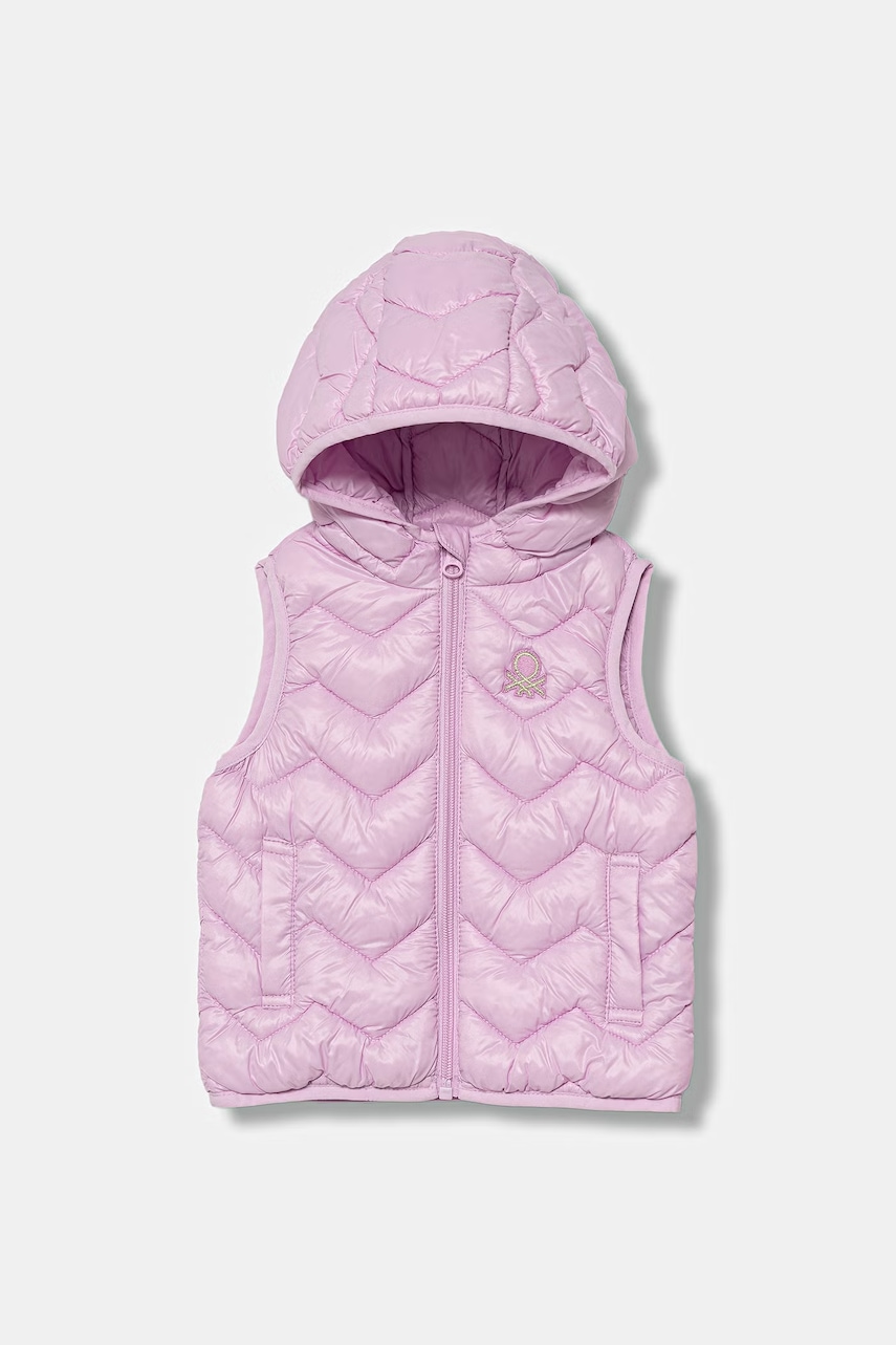United Colors of Benetton detská vesta s kapucňou