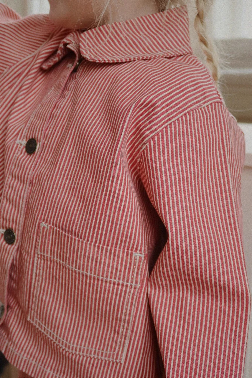 Detská bavlnená bunda Konges Sløjd LUC SHIRT JACKET GOTS