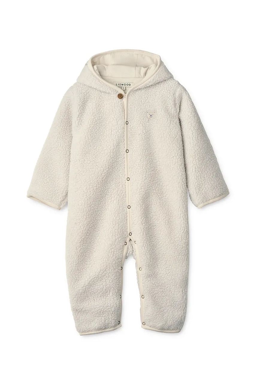 Liewood combinezon bebe Briley Baby Jumpsuit culoarea alb, LW20819