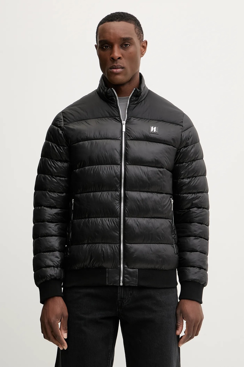 Karl Lagerfeld geacă culoarea negru, de tranzitie, 561590.505090