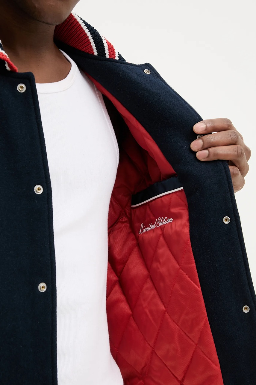 Bomber bunda s příměsí vlny Tommy Jeans (obrázek 6)