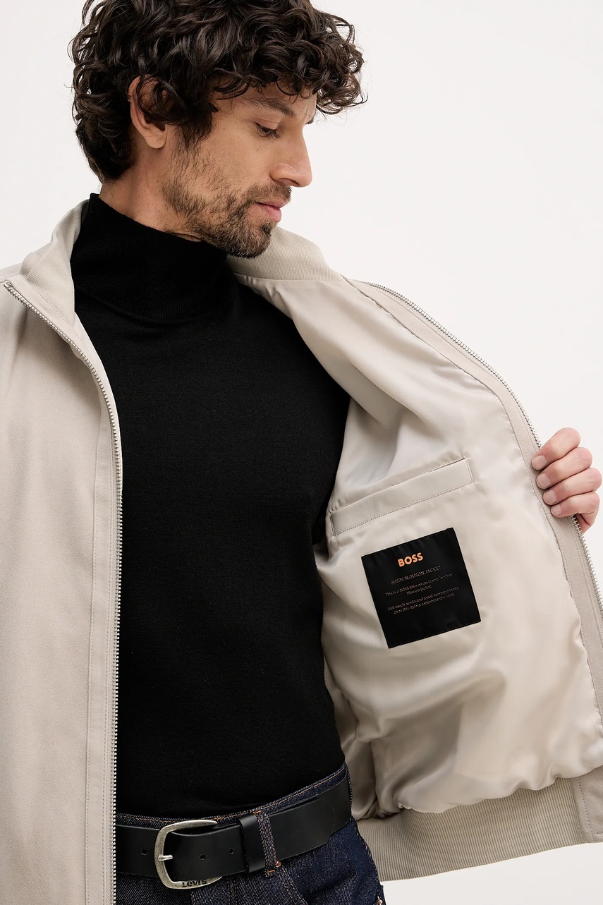 Semišová bunda BOSS Orange Jarip Jarip (obrázek 6)