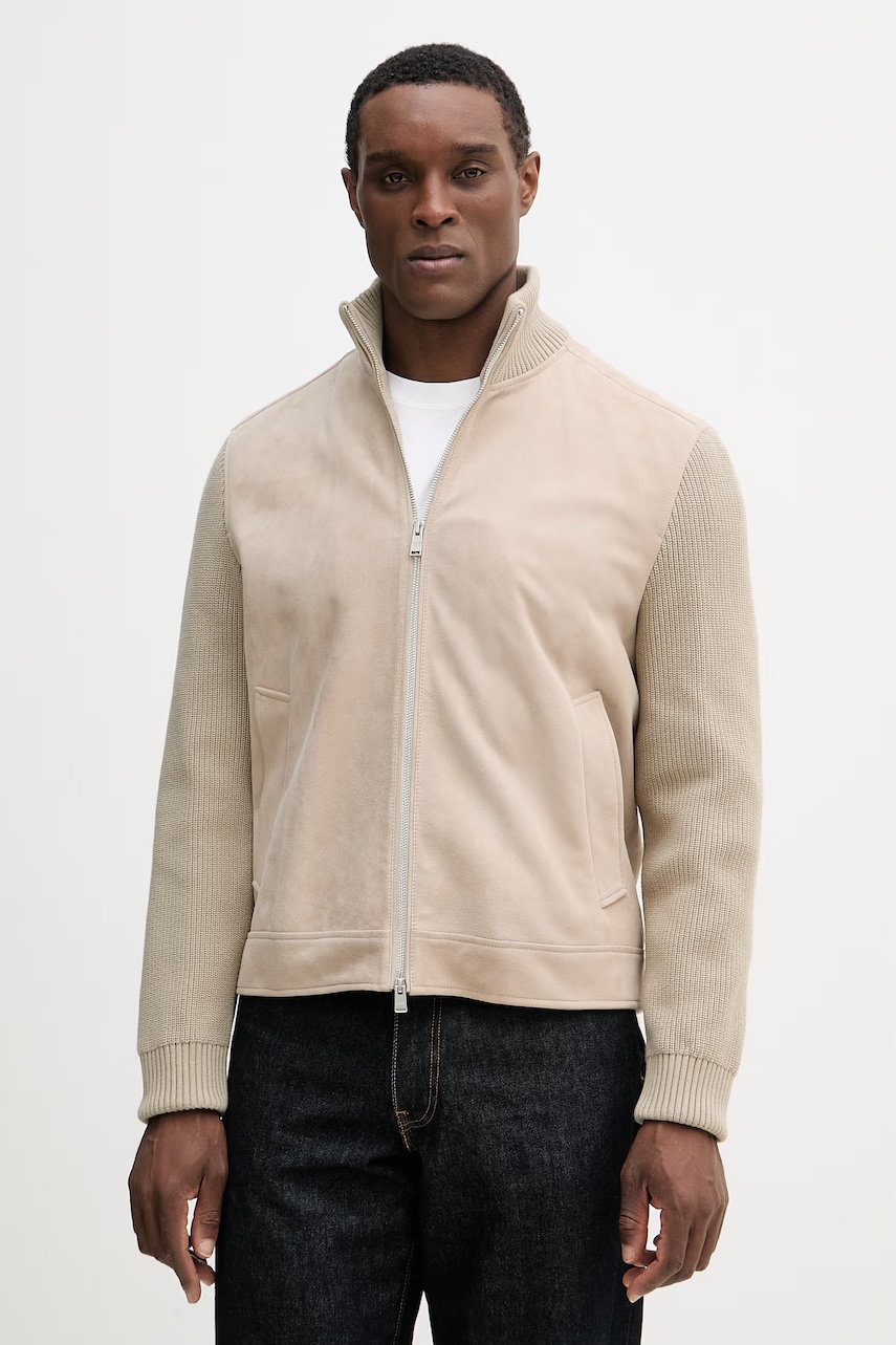 Κοντά μπουφάν ανδρικά boss σε μπεζ