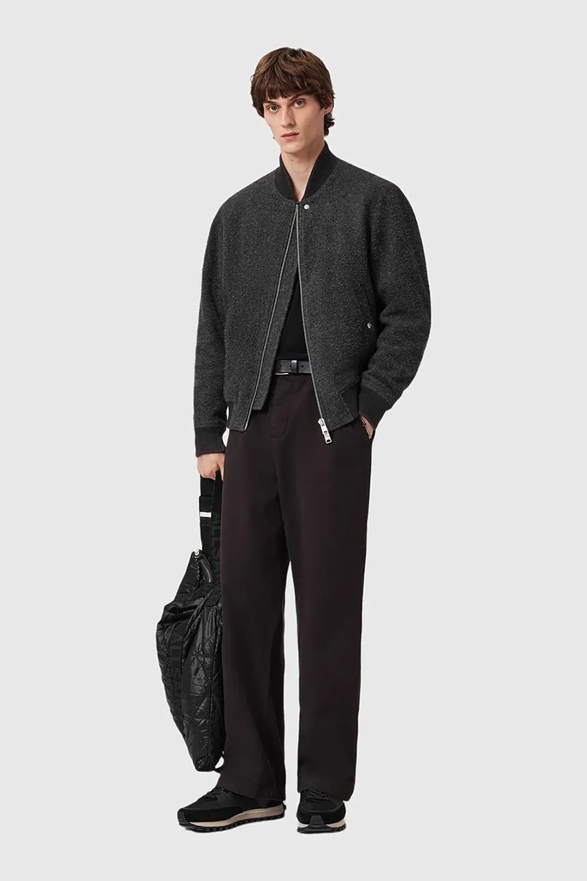 Bomber bunda s příměsí vlny AllSaints (obrázek 6)