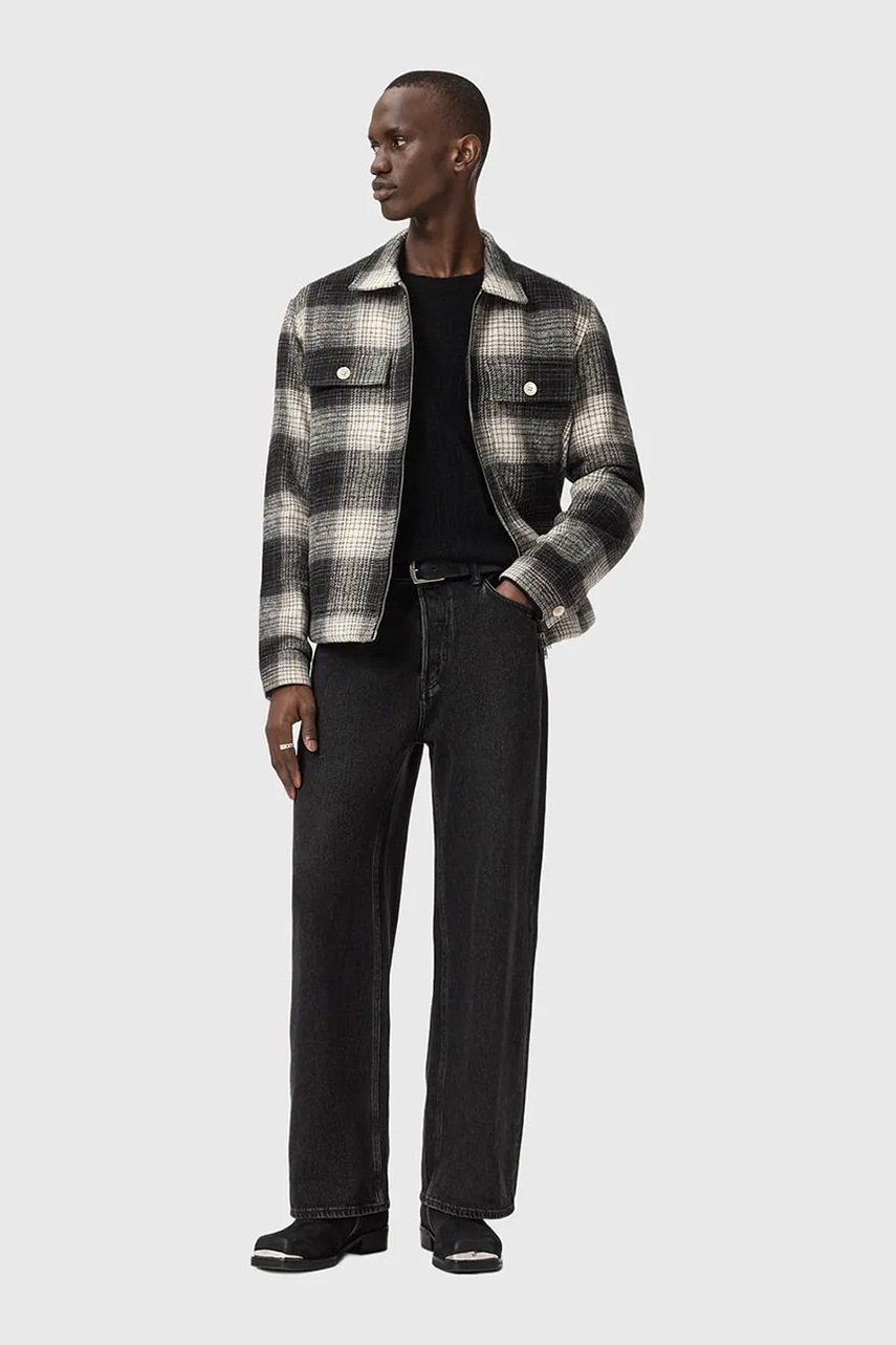 Bavlněná košilová bunda AllSaints (obrázek 3)