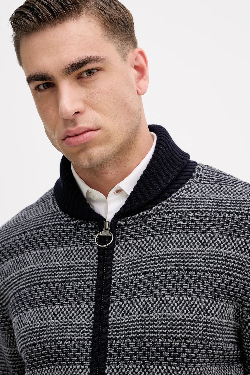 Vlněný kardigan Barbour Helmsley (obrázek 4)