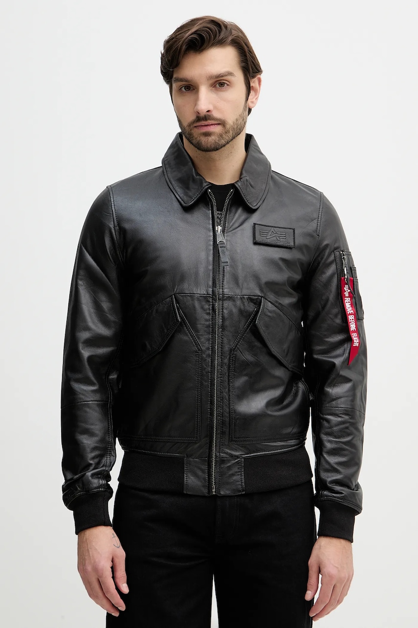 Δερμάτινο μπουφάν Alpha Industries CWU-45/P Leather