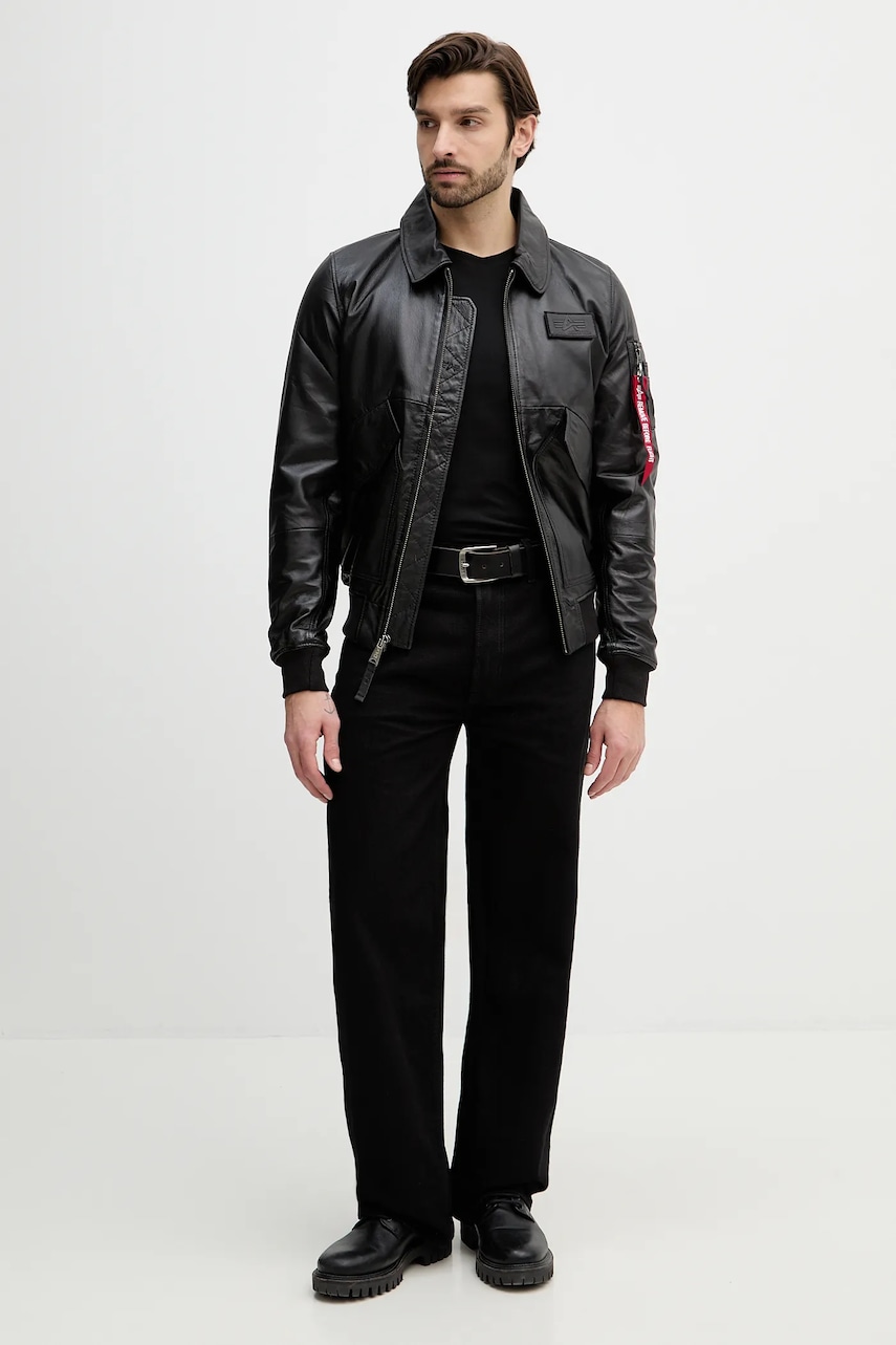 Kožená bunda Alpha Industries CWU-45/P Leather