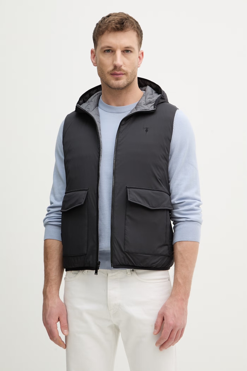 Trussardi vestă cu două fețe