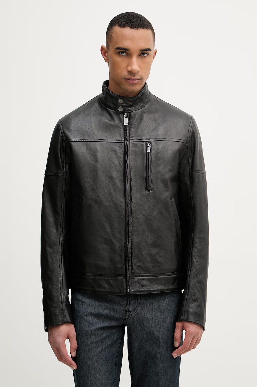 Trussardi geacă de tranziție pentru bărbați din piele