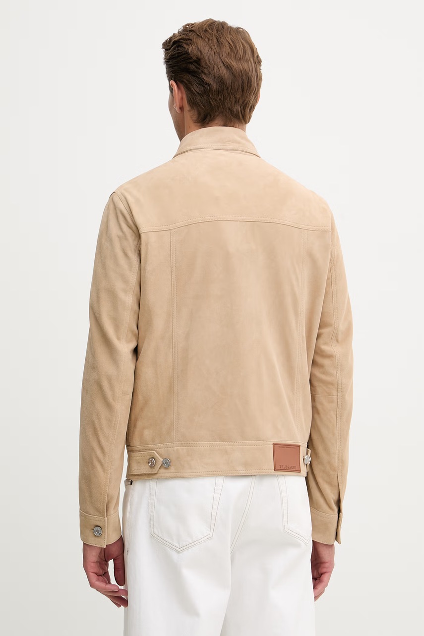 Trussardi bunda pánská semišová (obrázek 3)